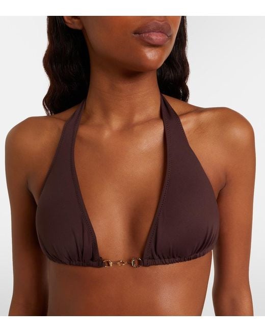 Melissa Odabash Purple Bikini-Oberteil Bahamas