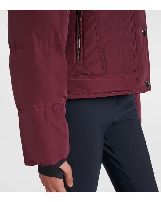 Giacca Da Sci Lakki Con Pelliccia Sintetica di Fusalp in Purple