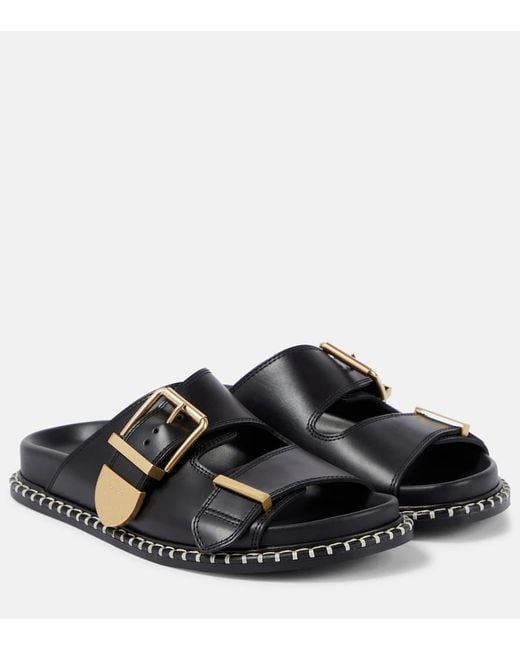 Chloé Black Sandalen Rebecca aus Leder