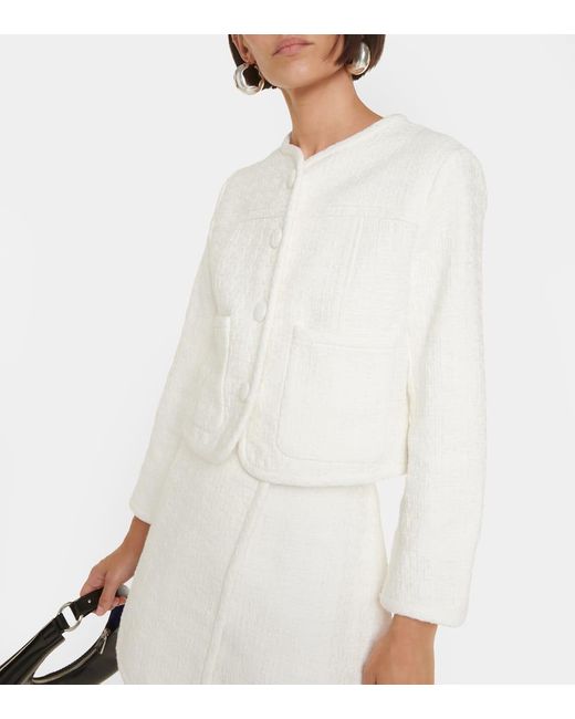 Proenza Schouler White Label Cropped-Jacke aus Tweed