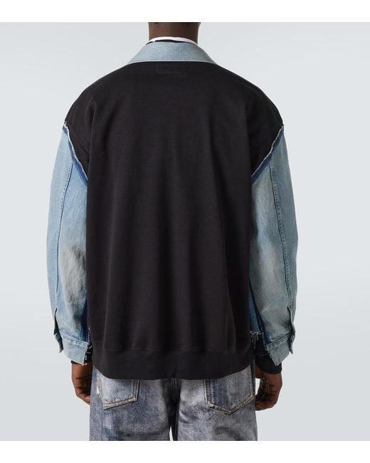 Junya Watanabe Blue X Levi's Jersey And Denim Jacket for men