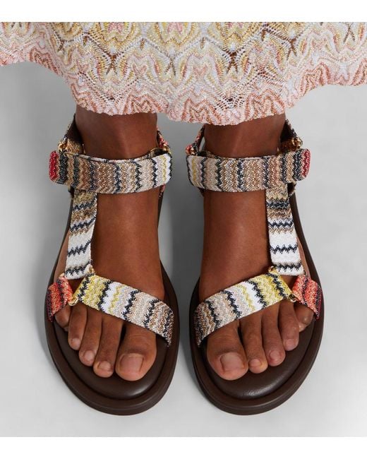 Missoni Multicolor Minnie Zigzag Sandals