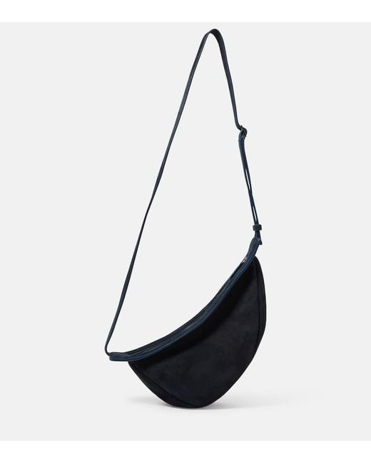 The Row Black Schultertasche Slouchy Banana Aus Leder
