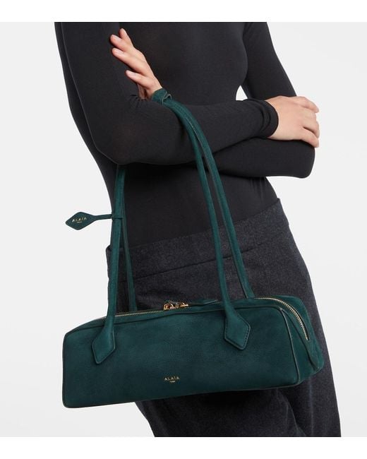 Alaïa Green Le Teckel Medium Leather Shoulder Bag