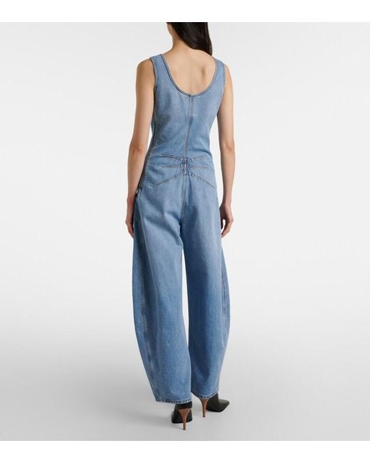 Alaïa Blue Denim Jumpsuit
