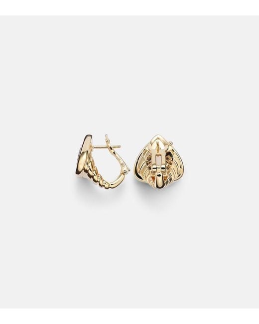 Marina B White Trisola 18Kt Earrings With Diamonds