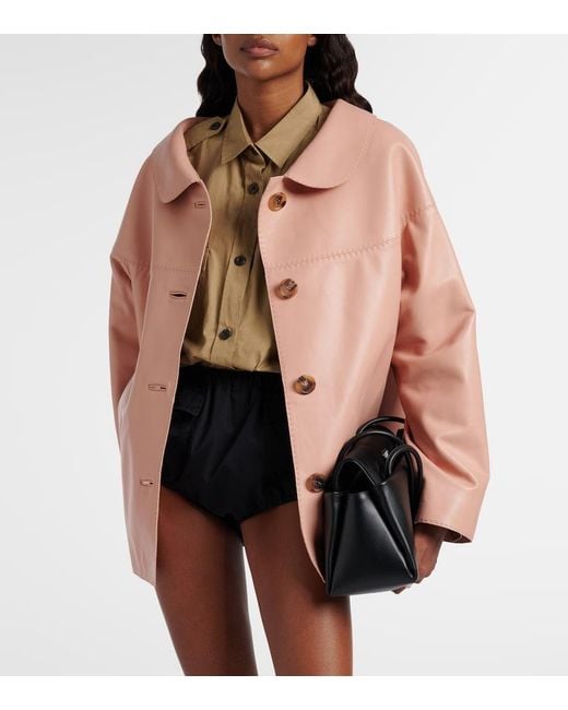 Prada Pink Leather Jacket