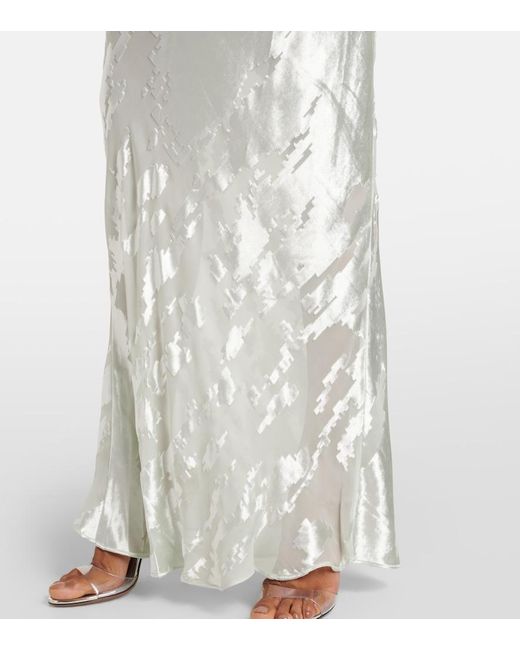The Sei White Velvet Gown