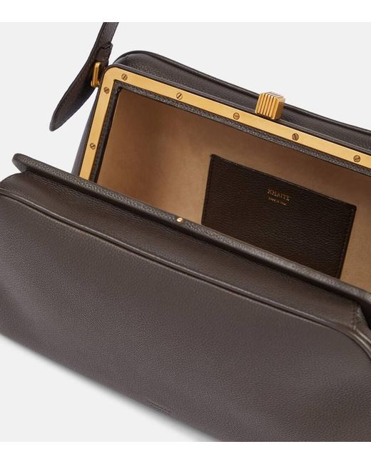 Khaite Black Tote Bag Cate Aus Leder