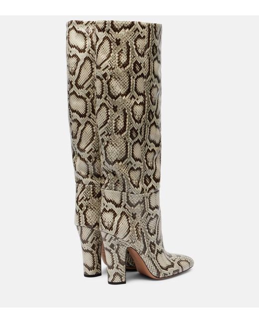 Paris Texas Natural Lavinia 100 Leather Knee-High Boots