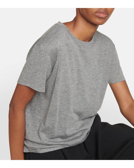 The Row Gray Niteroi Oversized Jersey T-shirt
