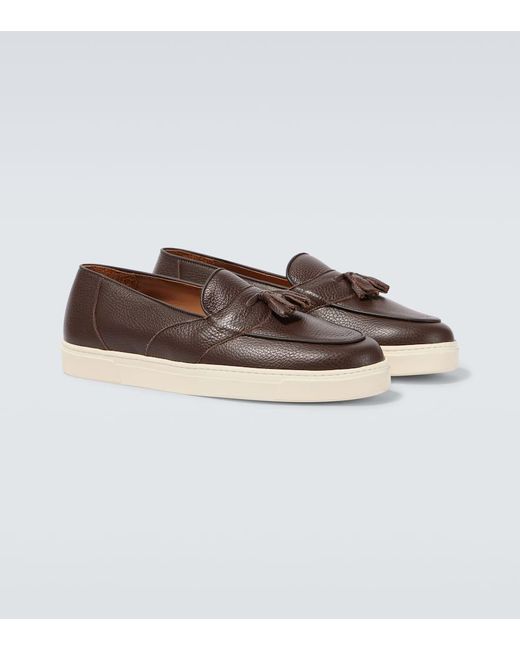 George Cleverley Loafers Joey Aus Leder in Brown für Herren