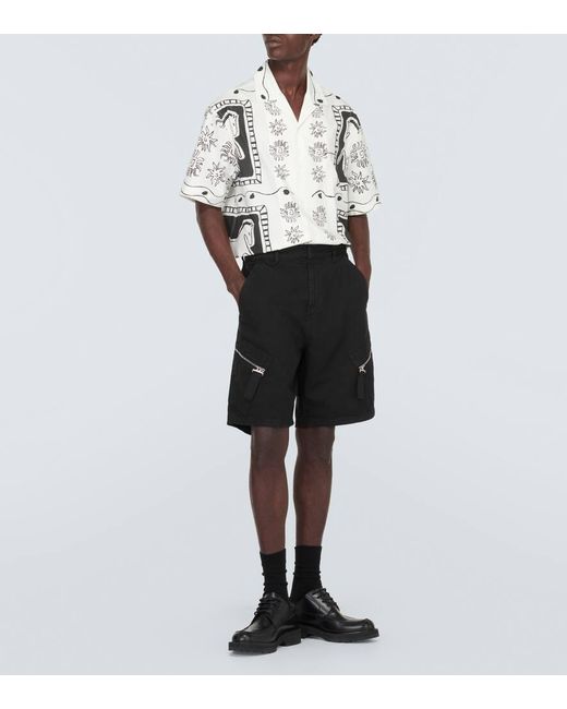 Jacquemus Black Le Short Marrone Cotton Cargo Shorts for men
