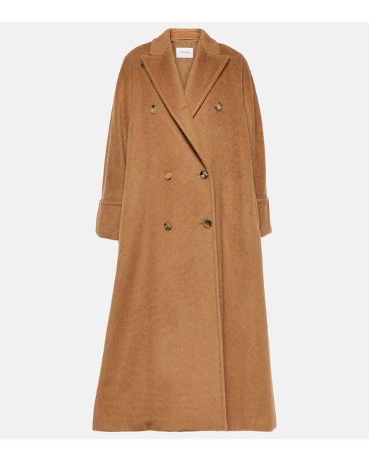 Max Mara Brown Oversize-Mantel Caronte Aus Kamelhaar