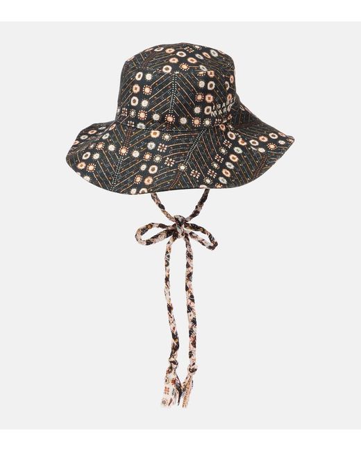 Isabel Marant Black Delya Denim Bucket Hat