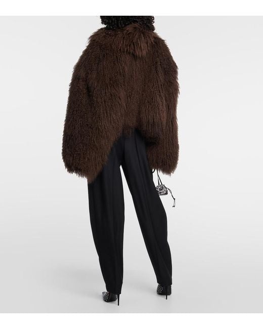 Magda Butrym Brown Shearling Jacket
