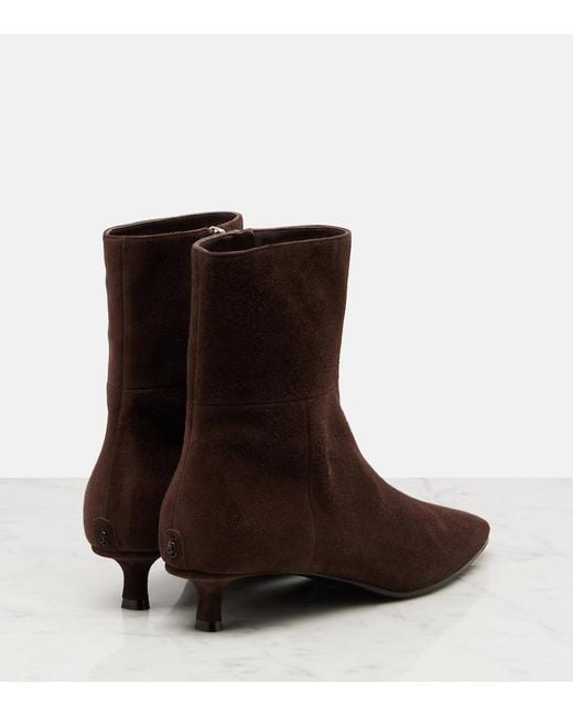 Jimmy Choo Brown Lory 35 Suede Ankle Boots