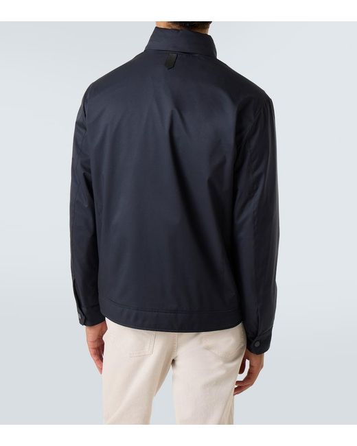 Canali Blue Nuvola Reversible Blouson for men