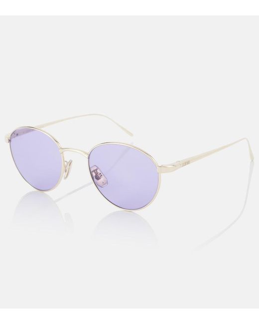 Loewe Blue Round Sunglasses