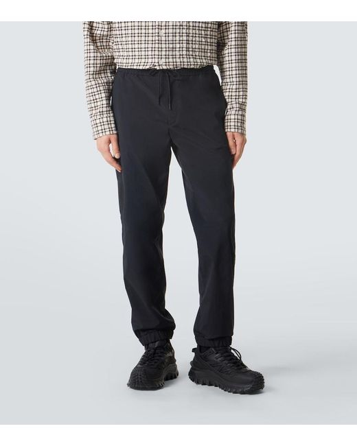 Moncler Black Striped Sweatpants for men