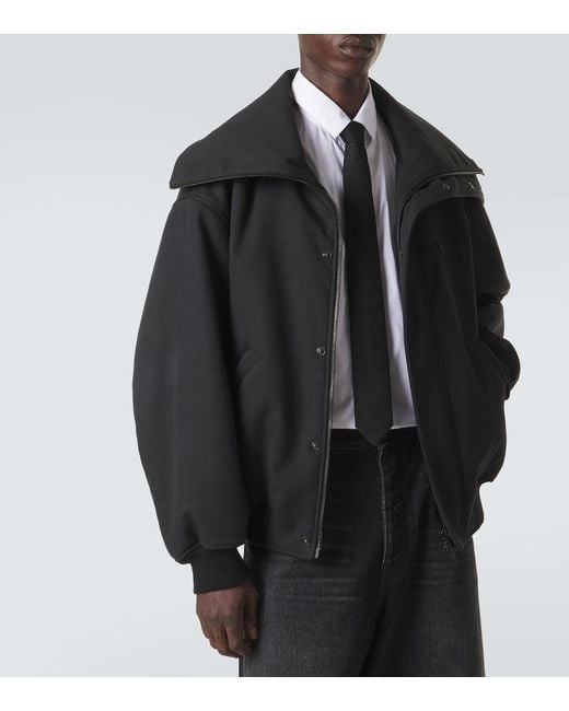 Balenciaga Black Wool Tie for men