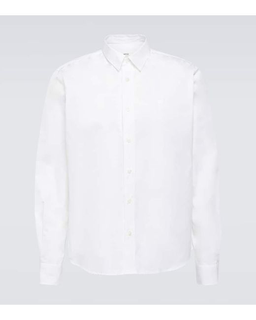Camisa oxford de algodon AMI de hombre de color White