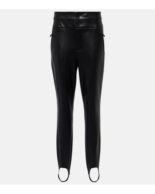 Pantalon de ski fuseau Aurora en cuir synthetique Perfect Moment en coloris Black