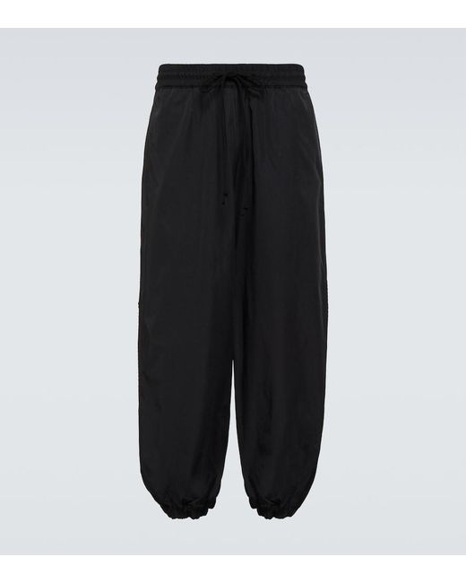 Junya Watanabe Black Wide-Leg Sweatpants for men