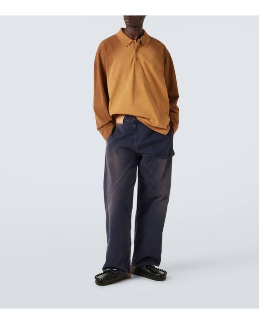 J.W. Anderson Polopullover Aus Baumwolle in Brown für Herren