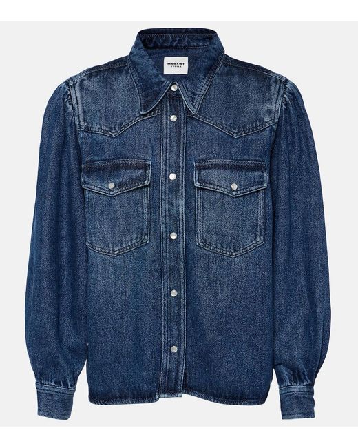 Camicia di jeans Tahisse di Isabel Marant in Blue