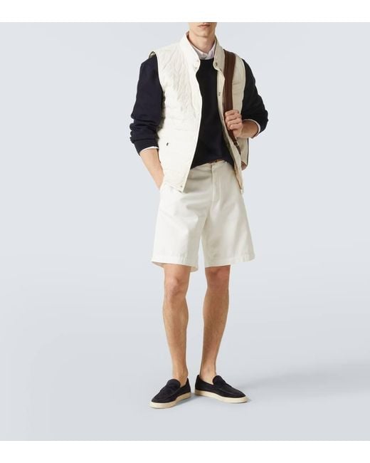 Sudadera En Mezcla De Algodon Brunello Cucinelli de hombre de color Blue