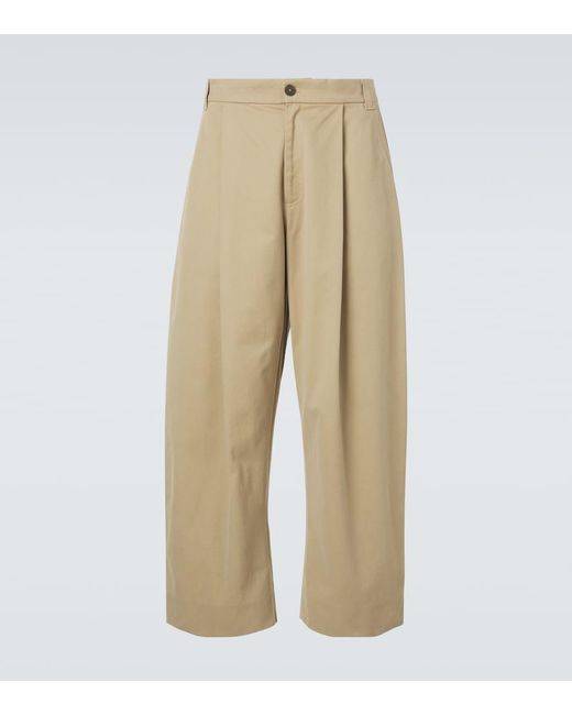 Studio Nicholson Natural Sorte Cotton Wide-Leg Pants for men