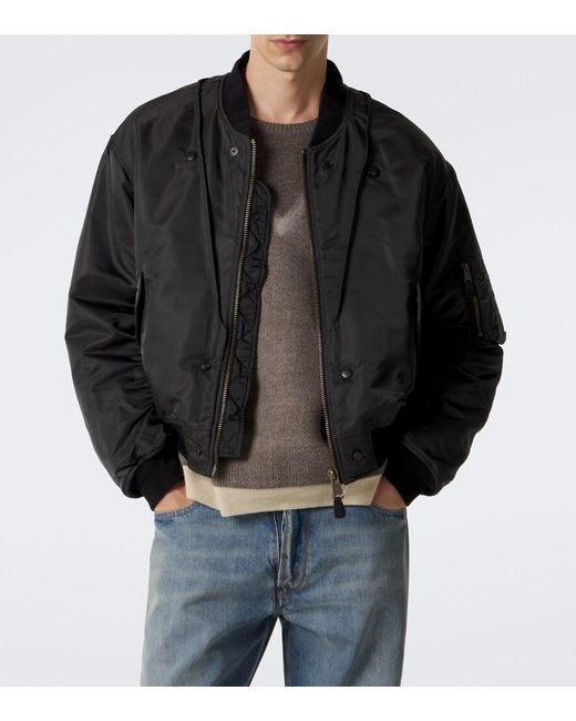 Maison Margiela Black Reversible Bomber Jacket for men