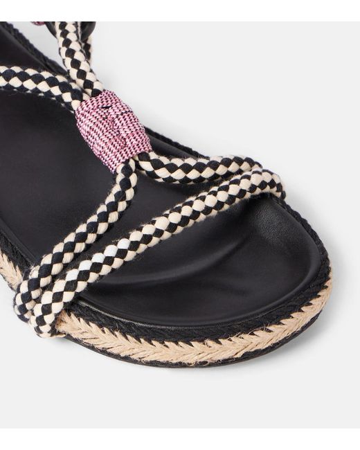 Isabel Marant Black Fabric Sandals