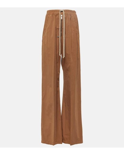 Rick Owens Brown Drkshdw Geth Bela Cotton Track Pants