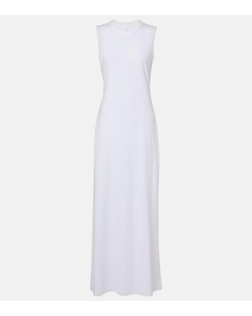 Leset White Margo Cotton Maxi Dress