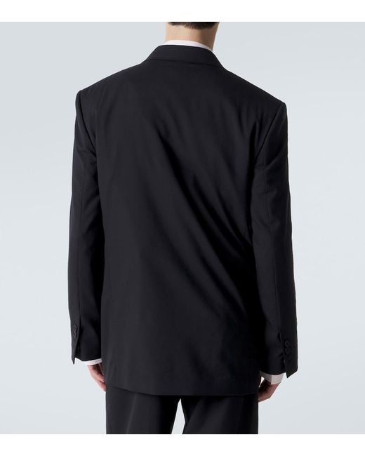 The Row Blue Mazzy Double-Breasted Wool Blazer for men