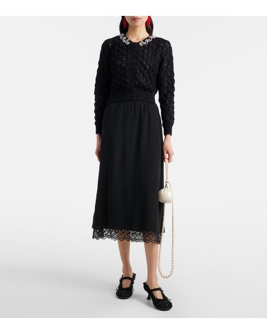 Simone Rocha White Pearl Dim Sum Clutch
