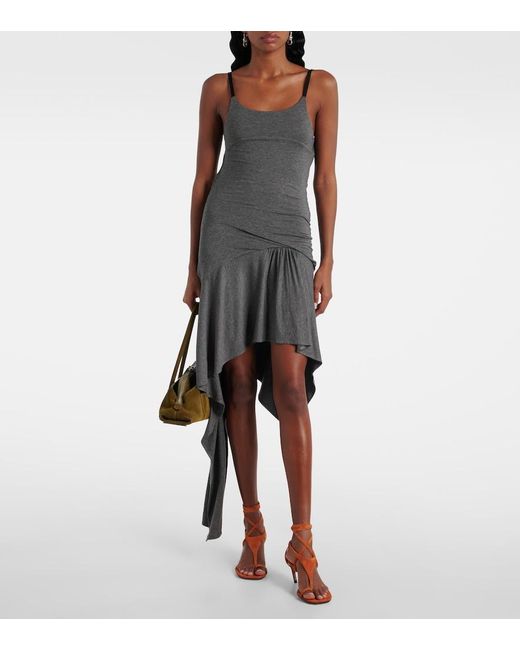 The Attico Brown Nova 65 Suede Sandals
