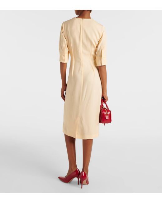 Sportmax Natural Sele Midi Dress