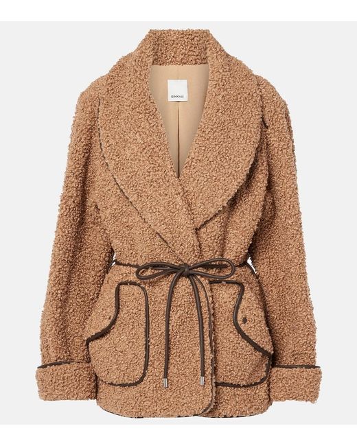 Jonathan Simkhai Brown Kimia Faux Fur Jacket