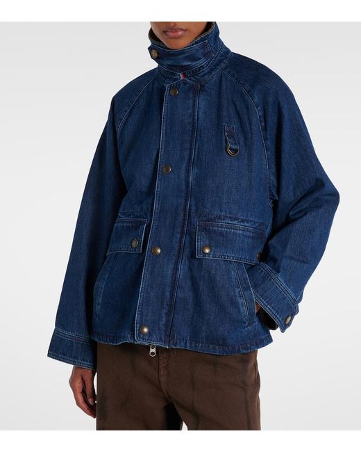 Polo Ralph Lauren Blue Corduroy-Trimmed Denim Jacket