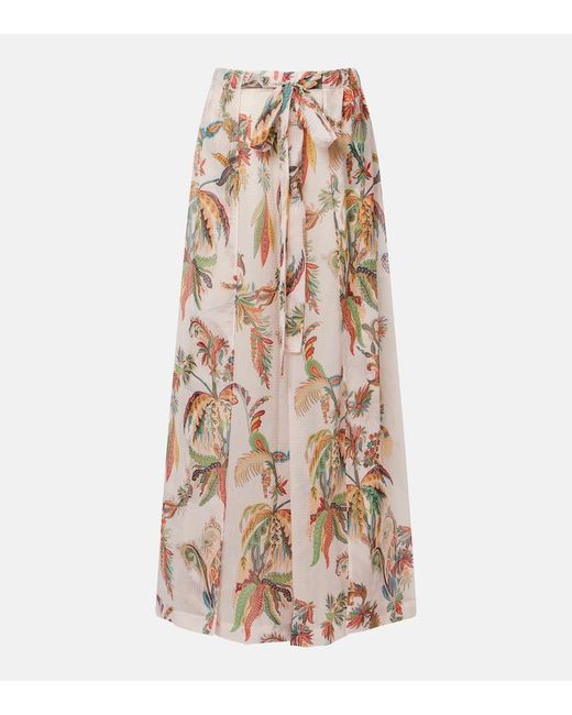 Etro Natural Printed Maxi Skirt