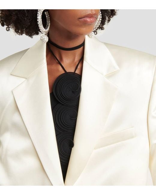 Blazer Cropped di Magda Butrym in White