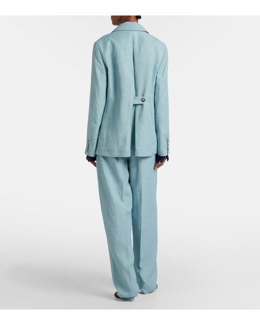 Pantalon Ample Aix En Chambray Joseph en coloris Blue