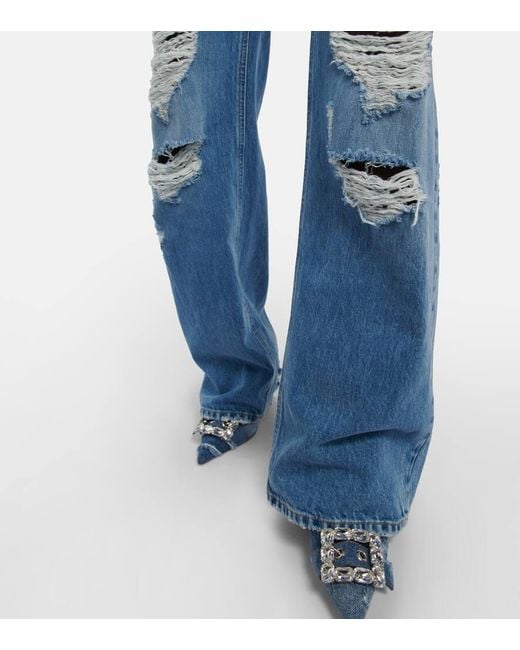 Dolce & Gabbana Blue X Kim Distressed Jeans