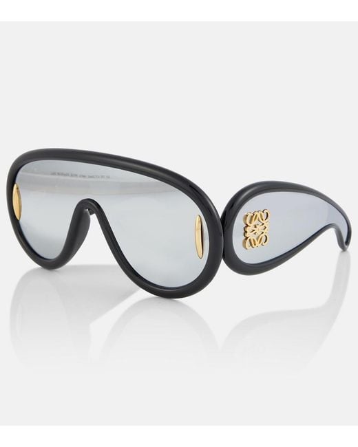 Loewe Black X Paula's Ibiza G000487X01 Wave Mask Round-Frame Acetate Sunglasses