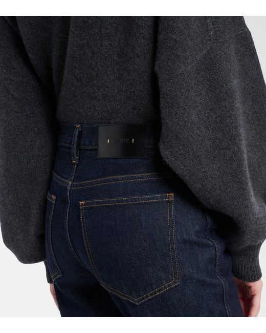 Khaite Blue Clara Flared Jeans