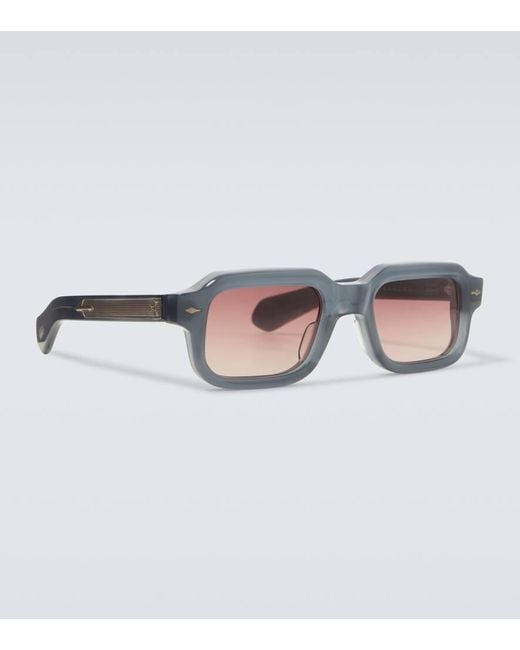 Jacques Marie Mage Brown Sandro Rectangular Sunglasses for men