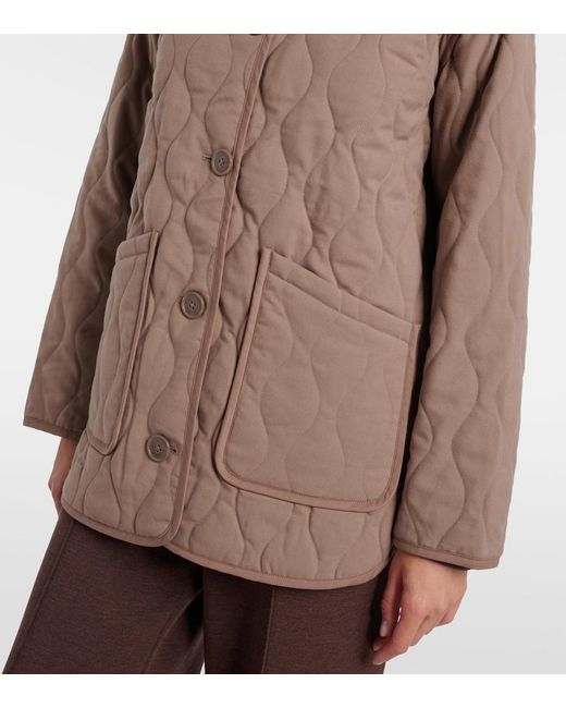 Varley Brown Wilson Quilted Jacket